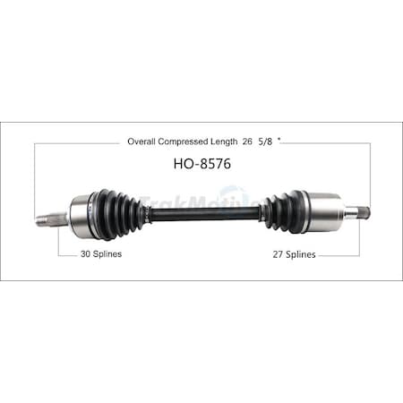 Surtrack Axle Cv Axle Shaft, Ho-8576 HO-8576